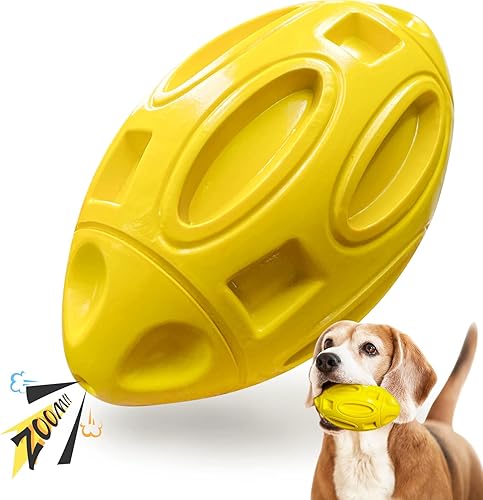 Vista 8 de EASTBLUE Juguetes chirriantes para perros masticadores agresivos: bola masticable de goma para cachorros con chirriador, juguete para mascotas casi