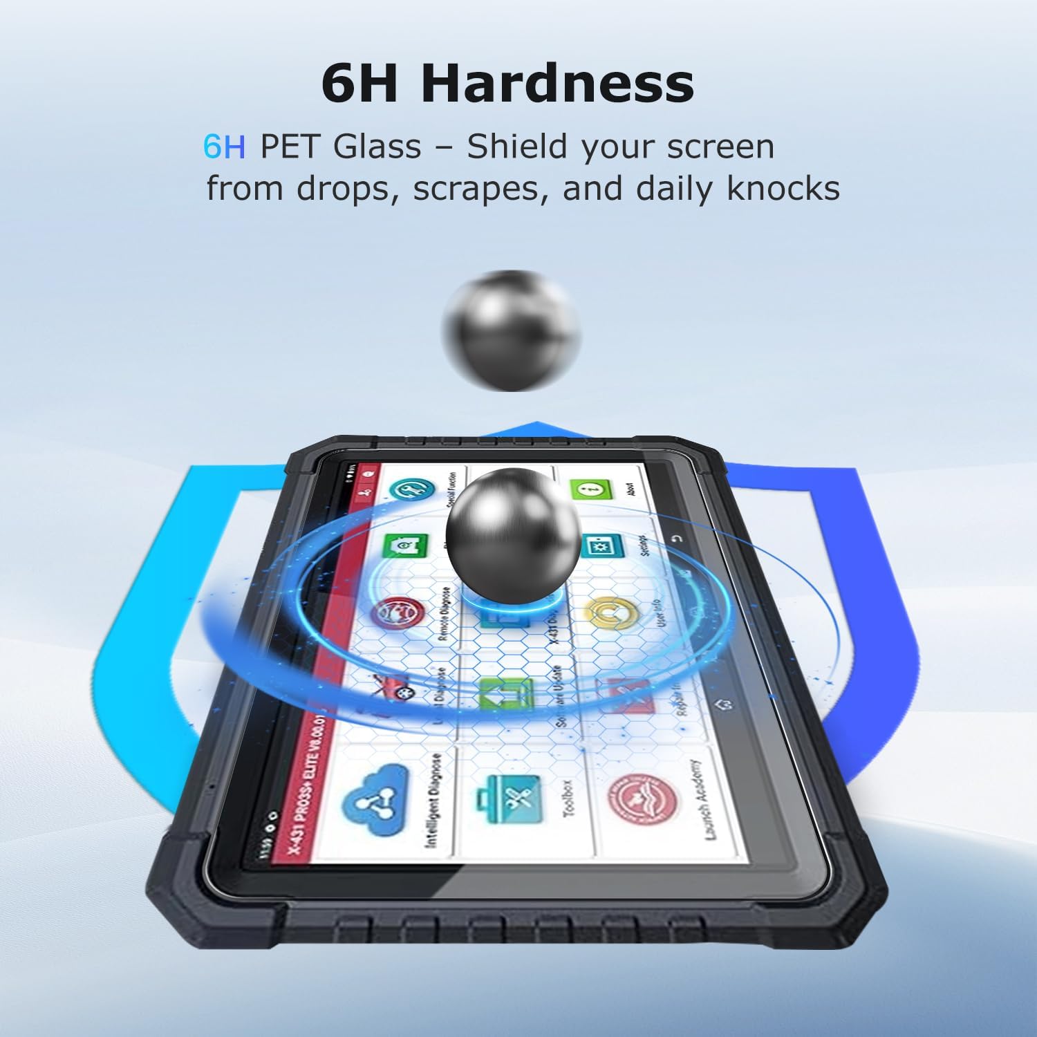 Screen Protector for LAUNCH X431 PRO3S+ Elite,2-Pack for Main & BT Screen image 5