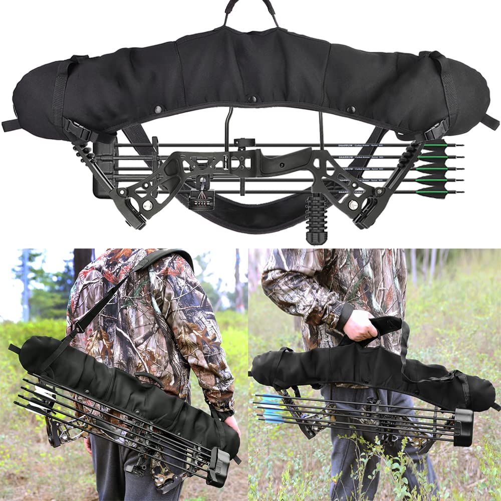 Set Arco Compound Archi 30-70lbs regolabile Tiro con l'arco Arco da tiro Arco da caccia Arco da tiro Kit Archi Compound per Adulti Principianti Professionale per Destrorso (Nero - Set 2)