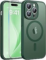 Vista 34 de FNTCASE - Funda para iPhone 15, iPhone 14 y iPhone 13, magnética, translúcida, fina y antigolpes, protección de grado militar, resistente a caídas