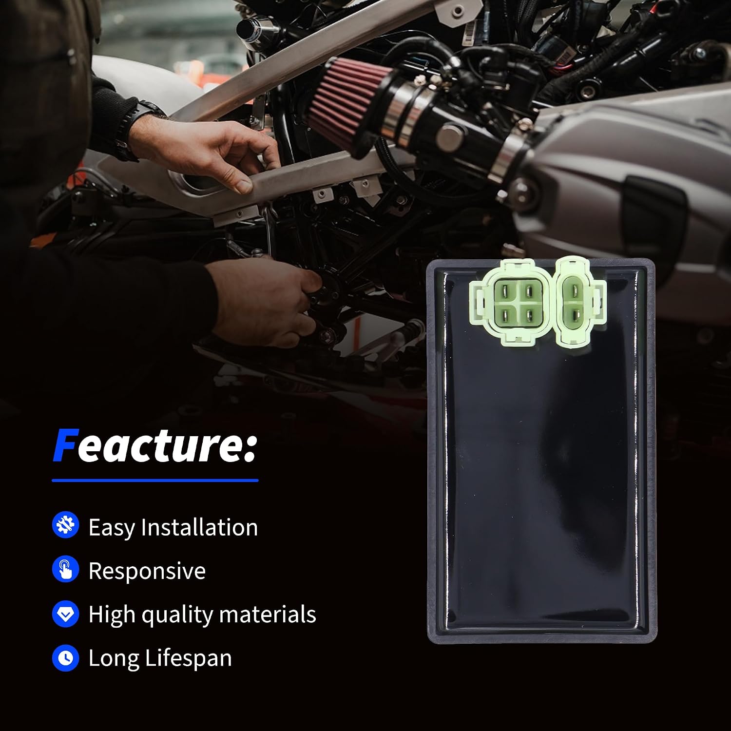 Ignition CDI Module Box 30410-HC4-770 Replacement for Honda Fourtrax 300 TRX300FW TRX300 4x4 2x4 1988 1989 1990 1991 1992 1993 Replace# 30410-HC4-770 30410-HC4-003 30410-HC5-971