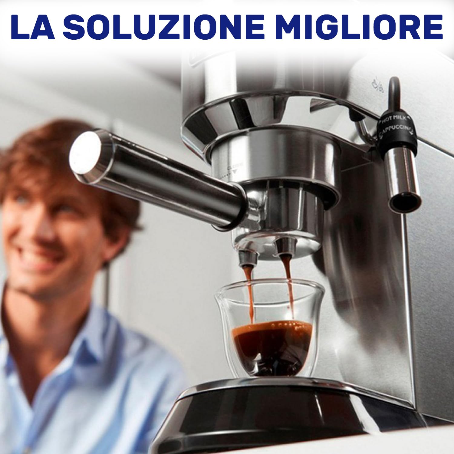 Filtri Caffe 2 Tazza - con Codice Originale 5513281001 - per DeLonghi - Adatto a Tutti i Modelli - Filtro Caffe Adatto a Portafiltro - Garanzia di 10 Anni - MONTERAL