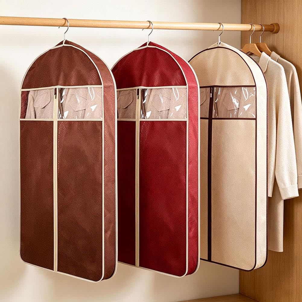 Borse appese per riporre vestiti, organizer per guardaroba da viaggio, protezione armadio, copertura resistente con cerniera, ideale per abiti, abiti e costumi