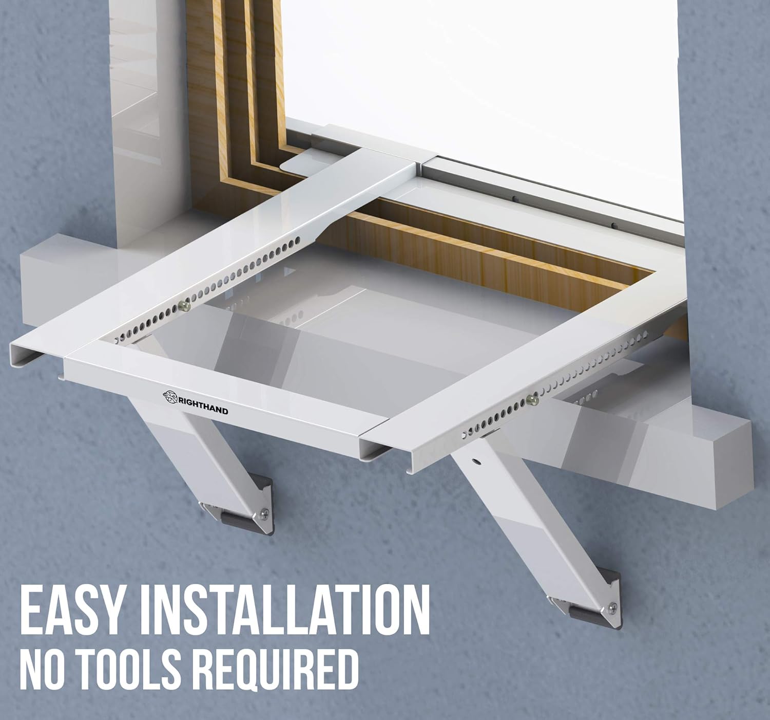 Bеѕt Cуbеr Mоndау 🔥 RightHand Window Air Conditioner Mounting Support Bracket – Easy To Install Universal AC Mount, No Tools Required, Heavy Duty Steel Construction Holds Up To 200 lbs – Fits Single Or Double Hung Window