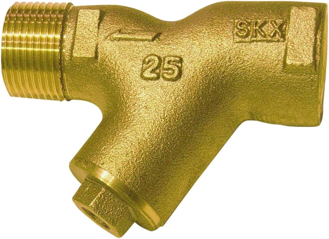 Amazon ヨシタケ Y型ストレーナー 60メッシュ 冷温水用 ねじ込み接続入り口Rc 出口R 接続口径25A 本体CAC 最高温度80℃ 型式SY24 25A 給水部品