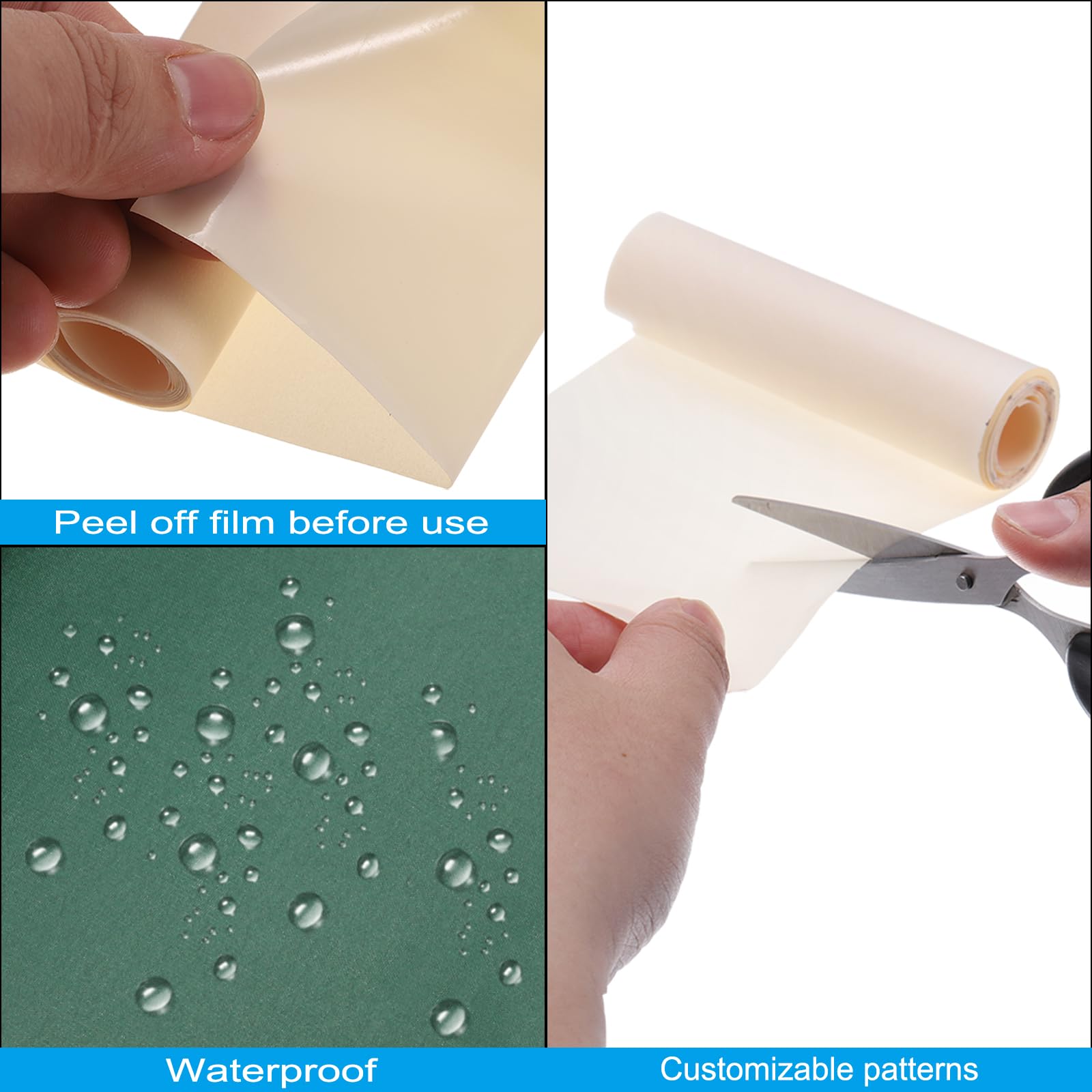 Toppe Termoadesive In Nylon - Rotolo 150x6 Cm - Giallo - Riparazione Indumenti - Foto 12