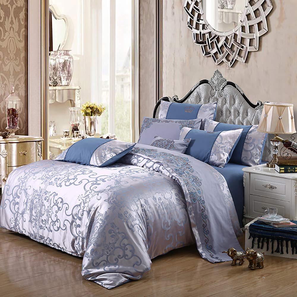 Lekesky - Set Copripiumino King Size Grigio - Set Biancheria da Letto