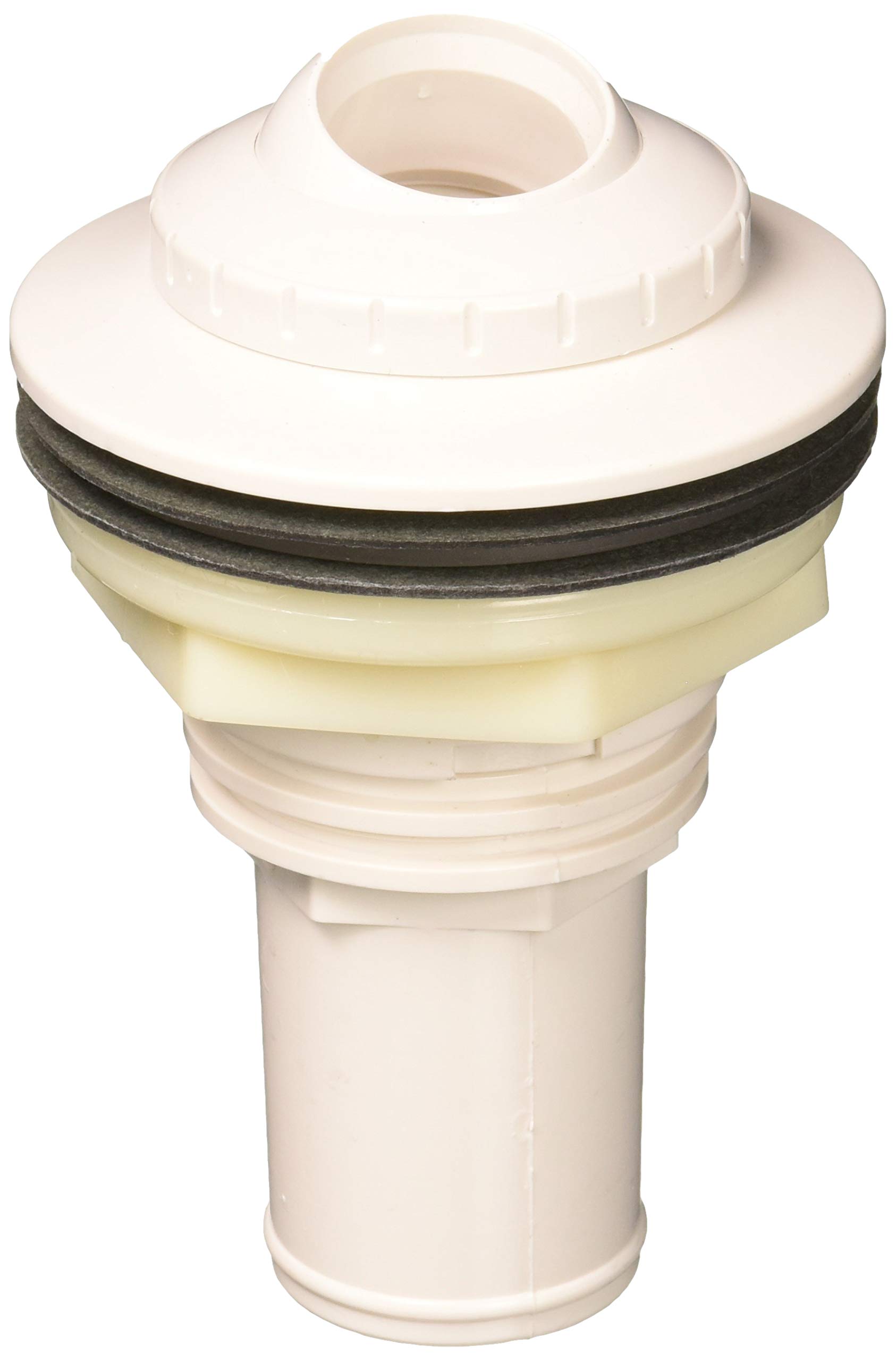 Waterway plásticos 806105100818 WW 1 – 1/2 "B 3 – 1/2" FD 1 orificio blanco globo ocular)