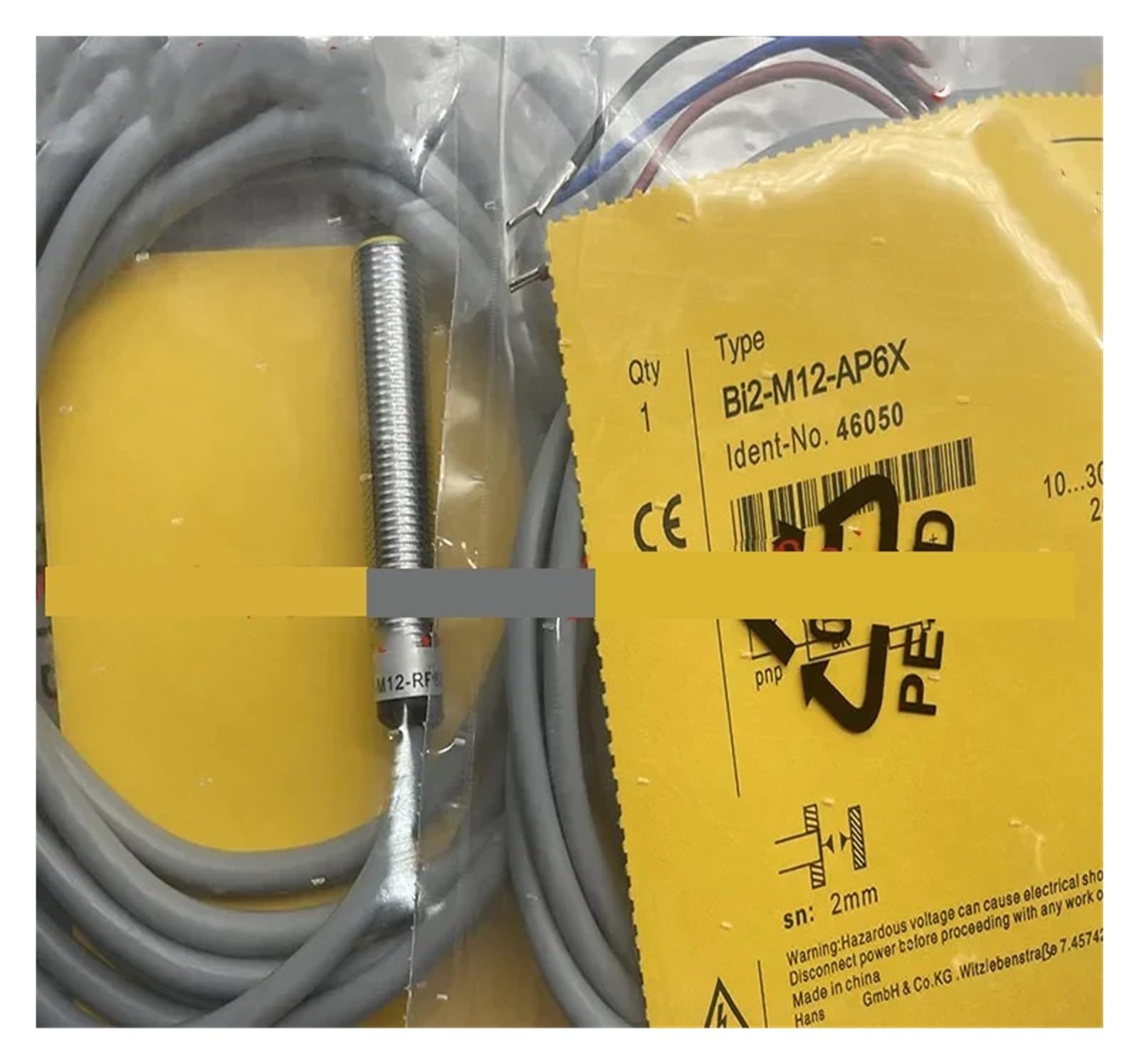 Détecteur de proximité BI2-M12-AP6X capteur inductif 3 pièces
