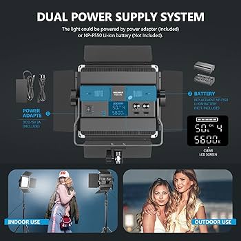 Amazon.com : Neewer 2-Pack 2.4G LED Video Light with 2M