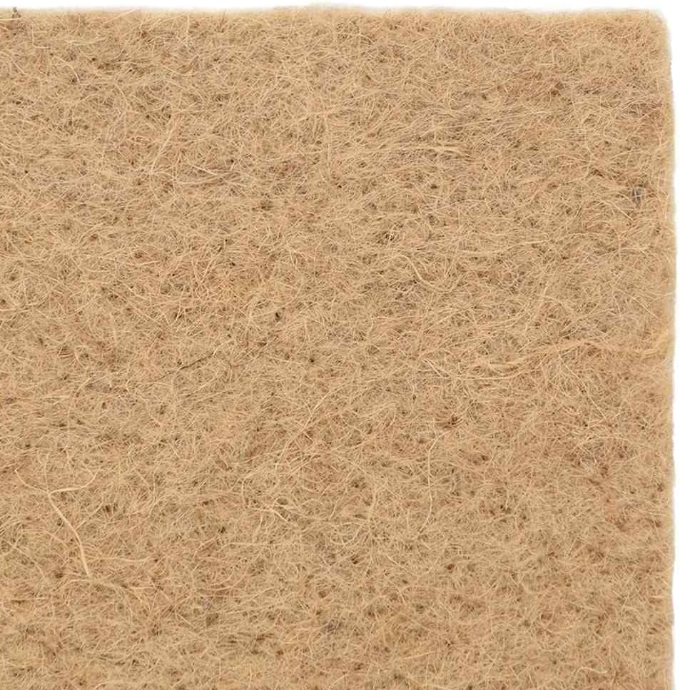 vidaXL Hemp Mat for Small Animals 0.5 x 16.4 ft Organic Bedding Hypoallergenic Odor Resistant Scratch Perfect for Cages and Rabbits Guinea Pigs Hamsters