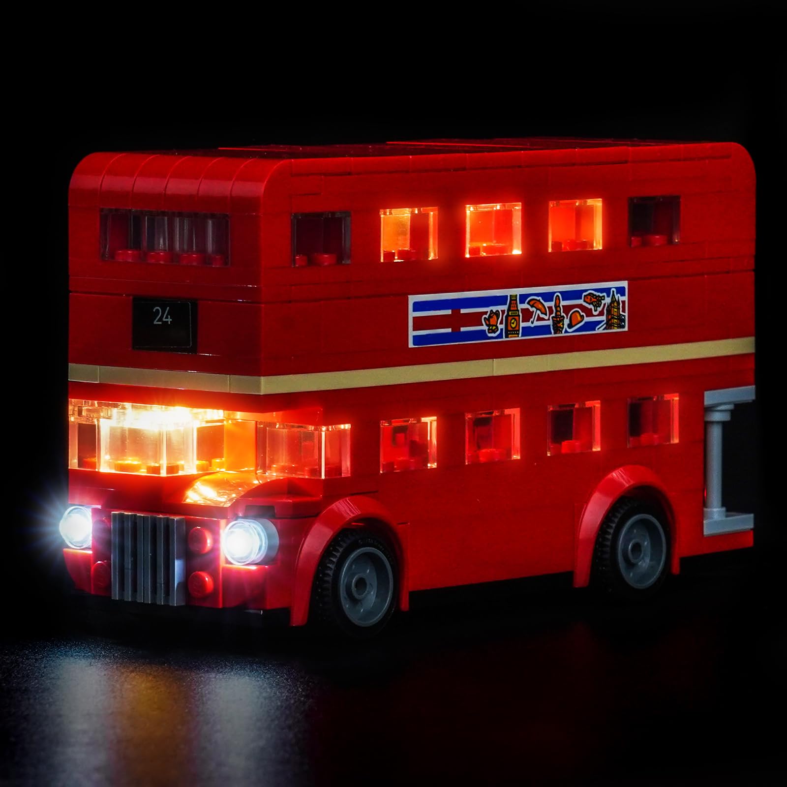 Light Kit Compatible with Lego 40953 London Bus (No Model), Decoration Lighting Set Compatible with Lego London Bus Building Blocks Model — image 1