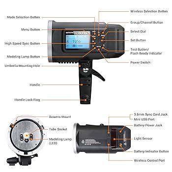 ストロボ/照明 AD600BM Amazon.com : Godox AD600BM Outdoor Flash Strobe Light, 600Ws