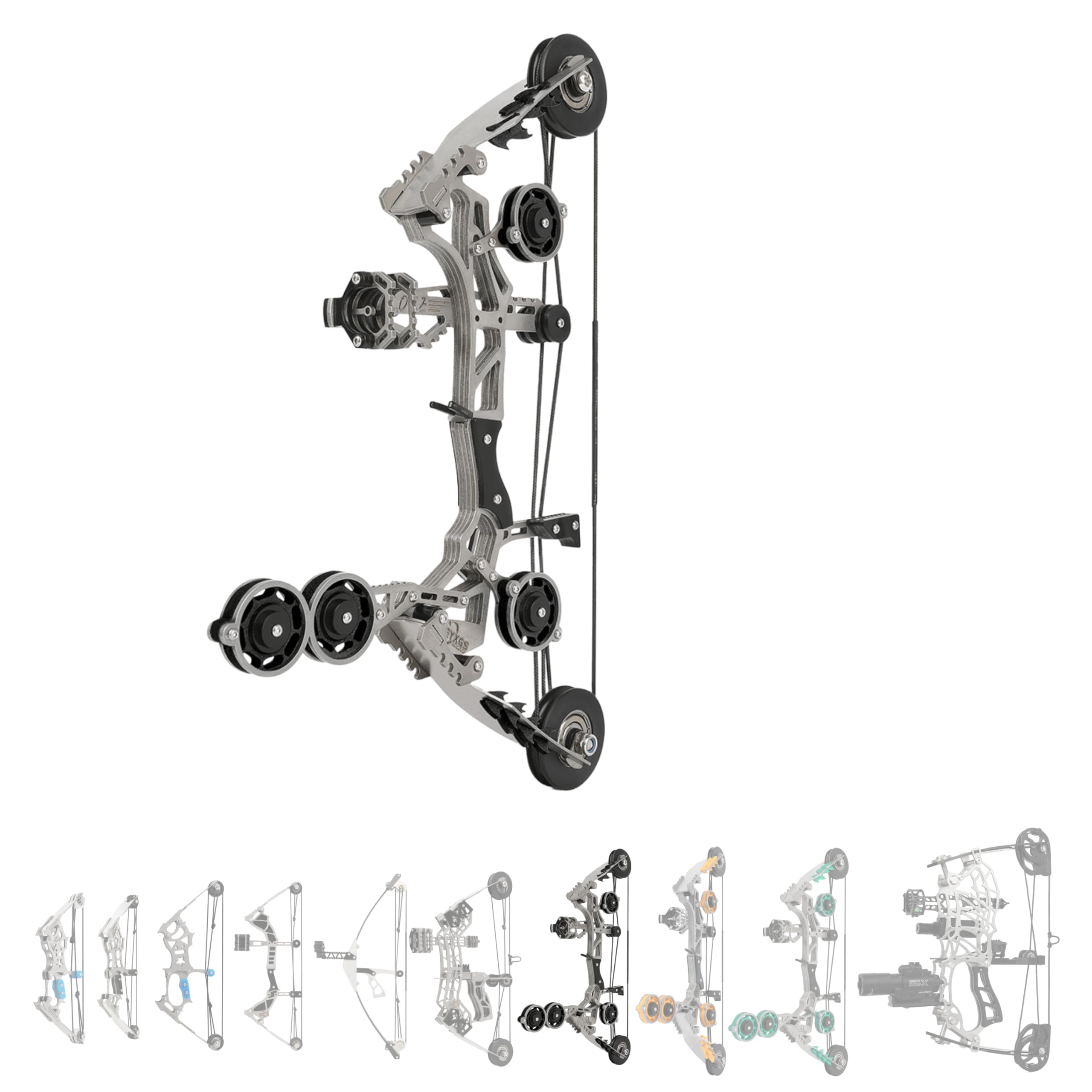 Compound Bow 10 lb/12 lb/16 lb 15-32 lb for Archery High-Elastic Steel Limbs Suitable for Beginners & Hobbyists for Target Shooting Outdoor Practice (type2-2)