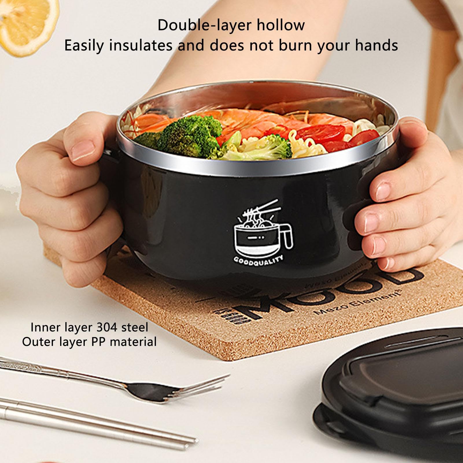 Amazon.co.jp: ラーメン丼 蓋付き ラーメンボウル 即席めん丼 時短料理