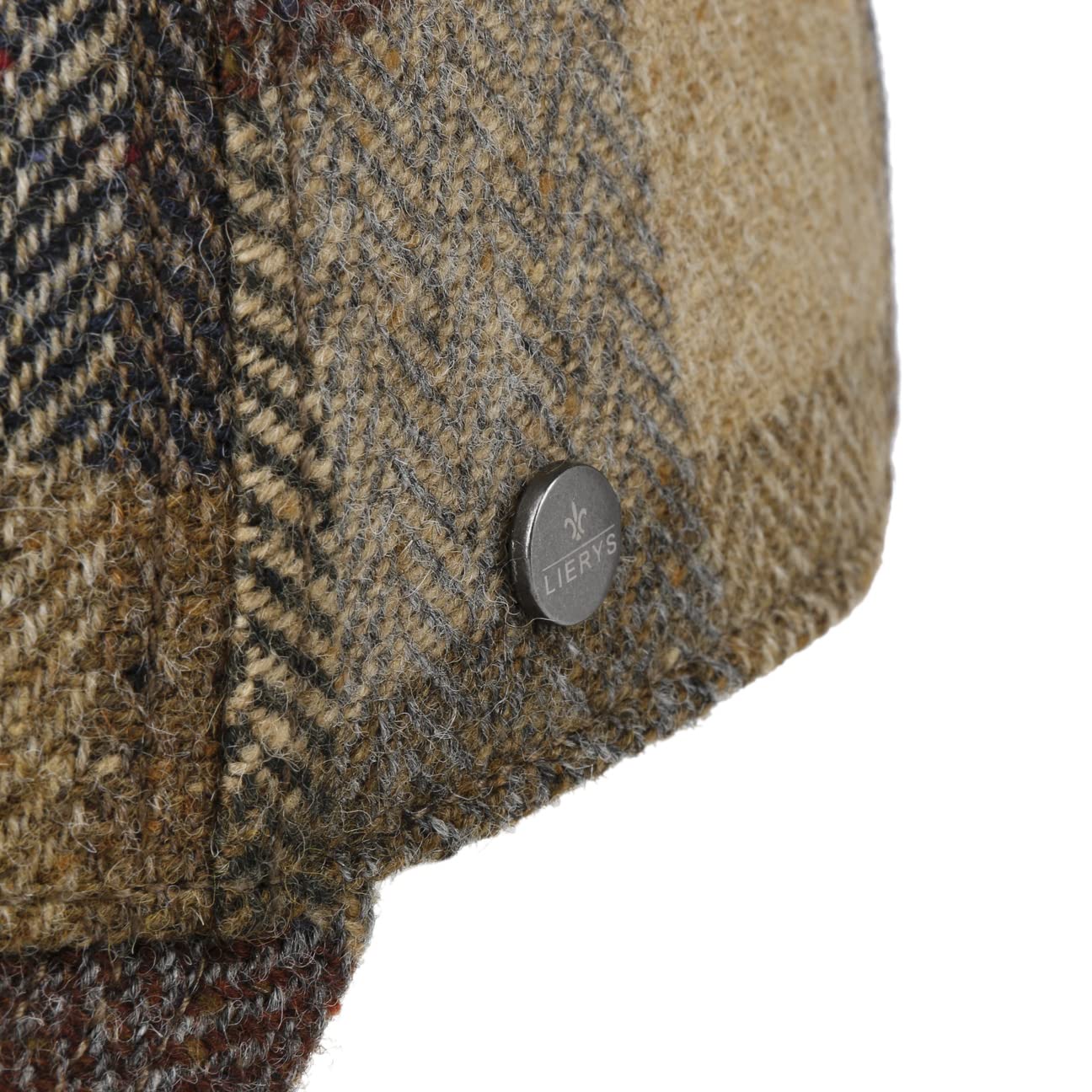 Lierys Herringbone Check Gorra de Beisbol Espiga de Cuadros Multicolor Unisex Otono Invierno