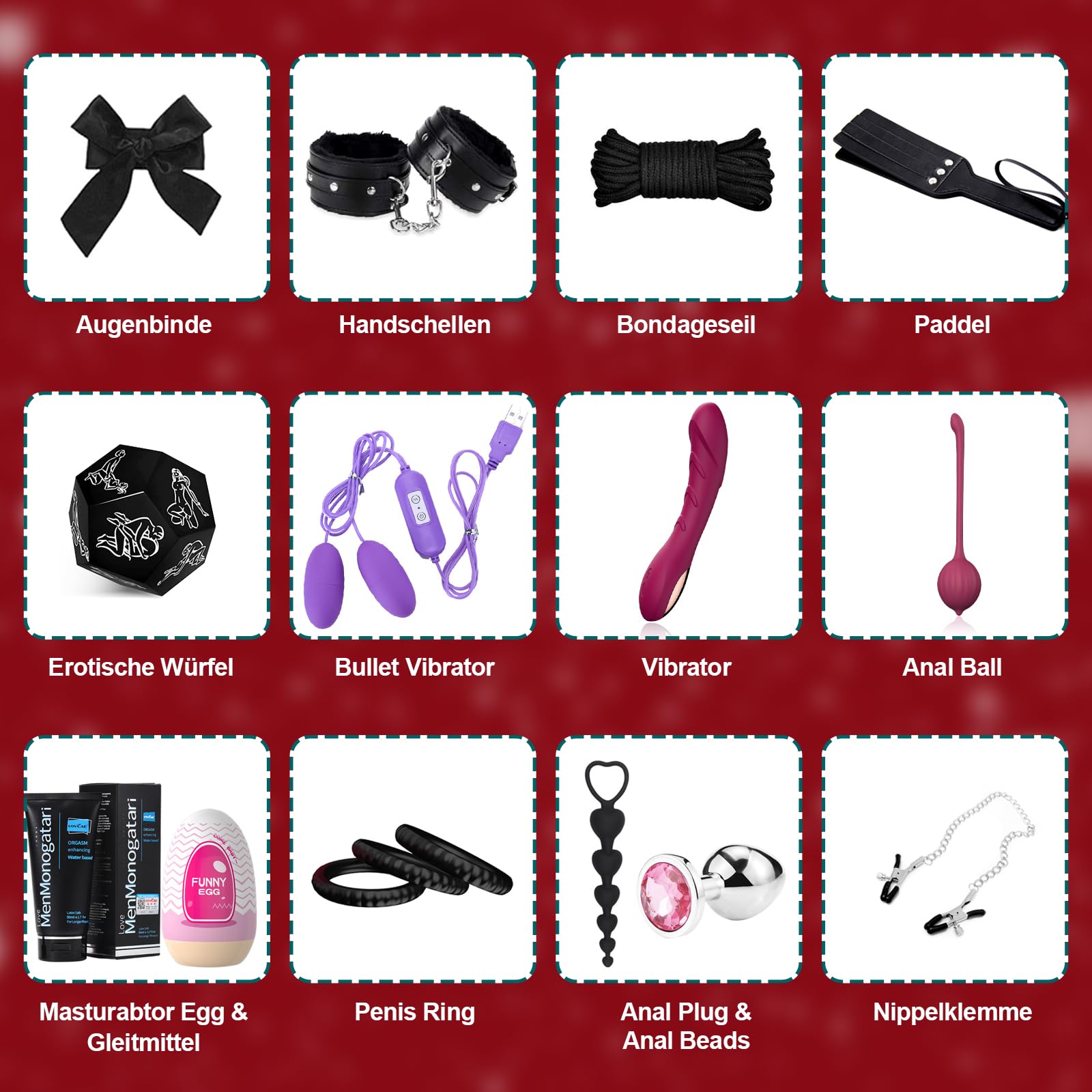 Erotischer Geschenke fr das neue Jahr fr Singles Paare 2025, 13 sinnliche  Sex Geschenke inkl Yicoco Sexspielzeuge & Erotik berraschungen Frauen &  Mnner Sex Toys Erwachsene Prchen Wert 500 : Amazon.de: Drogerie &  Krperpflege