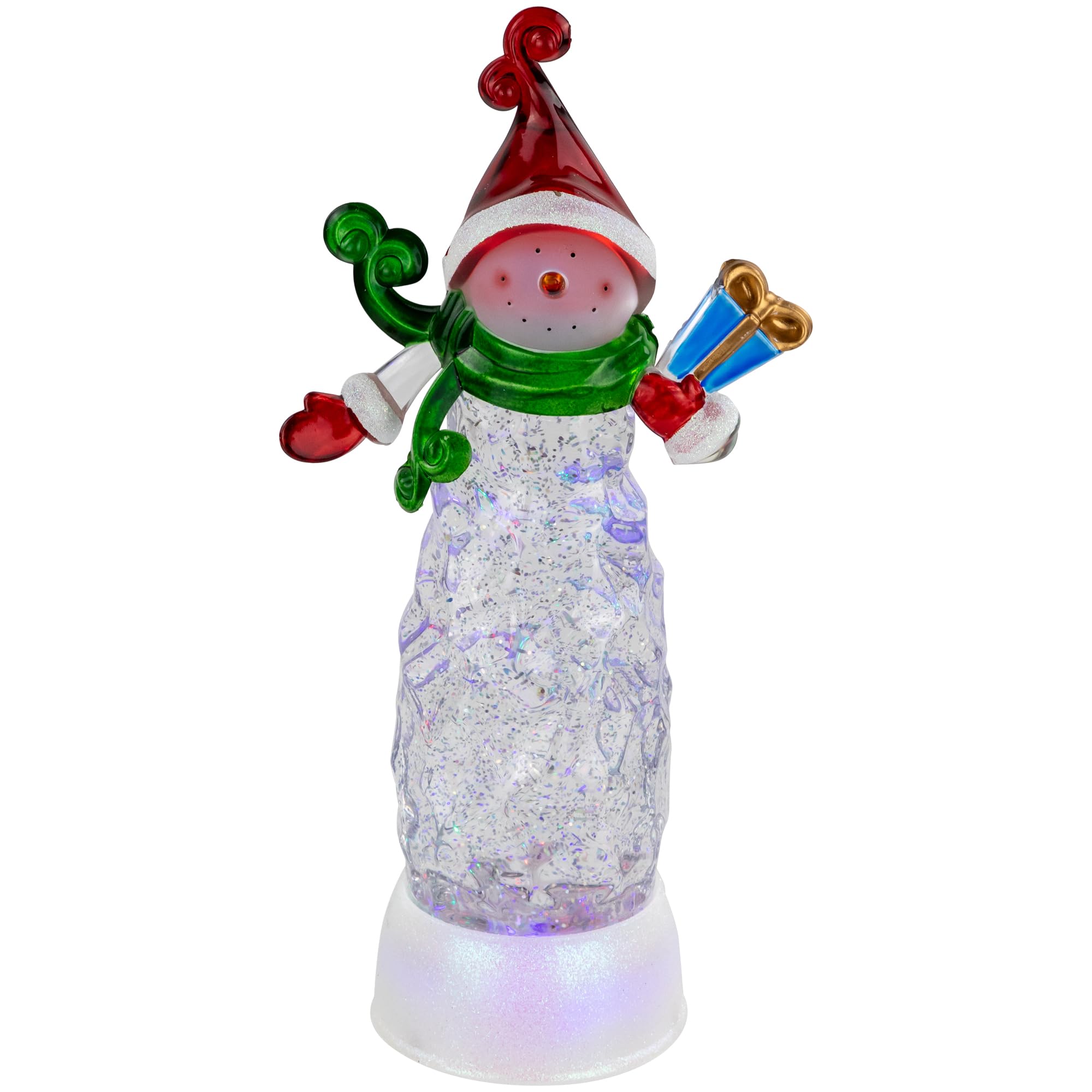Northlight LED Lighted Acrylic Snowman Christmas Snow Globe - 11.5