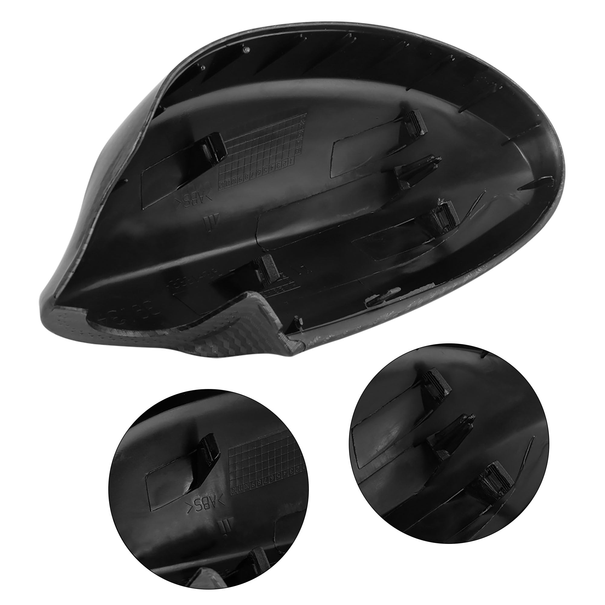 X AUTOHAUX Paire de coques de rétroviseur extérieur en fibre de carbone pour BMW Série 3 E90 E91 325i 328i 330i Berline 2005-2008