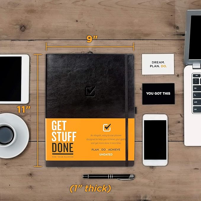 Ultimate Productivity Planner: Daily, Undated, 1-Year Planner for Goal Setting