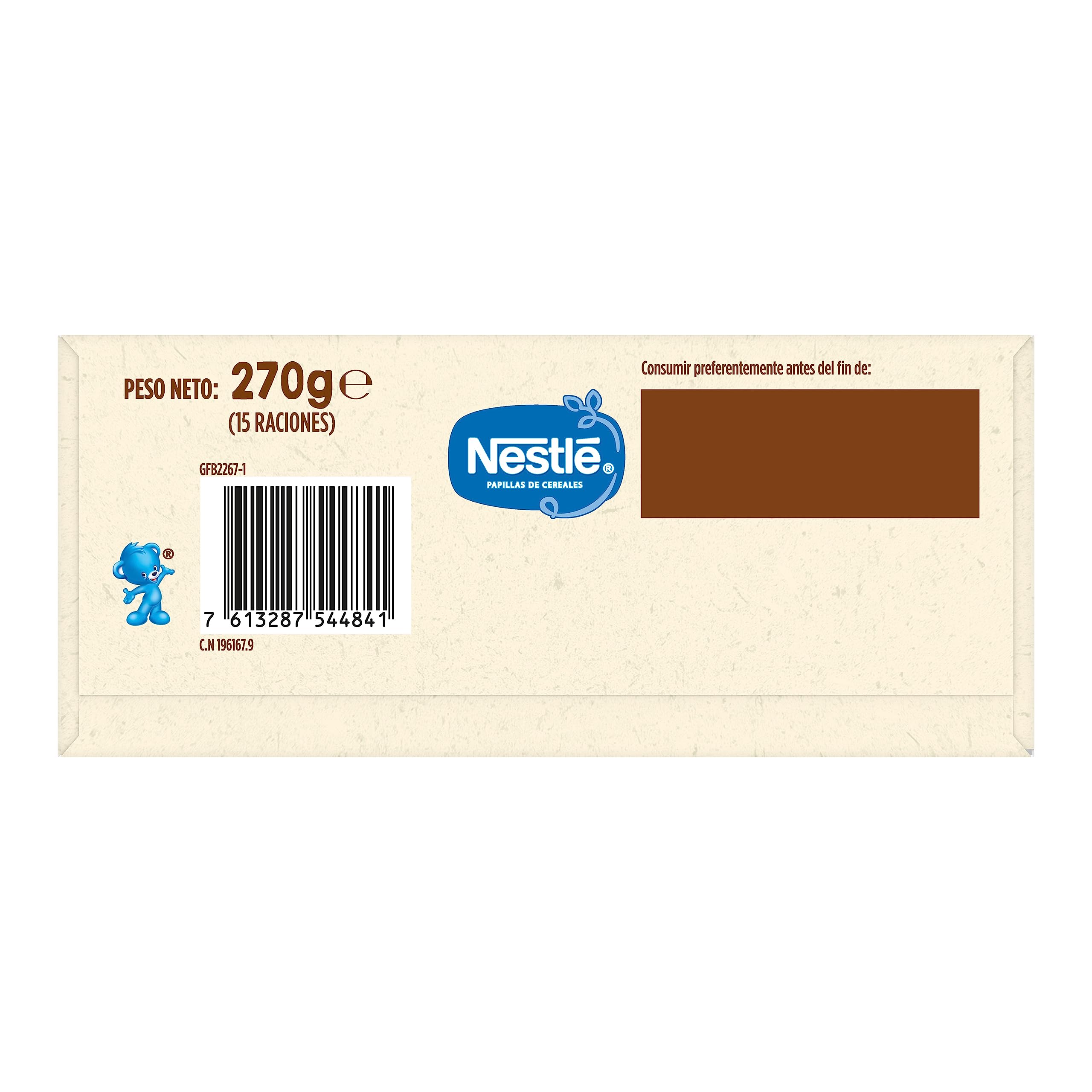 Nestlé Papilla de Cereales Multicereales con Frutas 6 meses 6 x 270 g