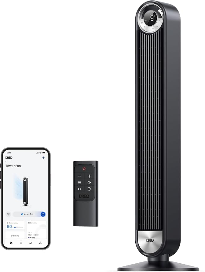 Dreo Bedroom Fan - Oscillating, Smart