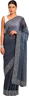 MOHEY Embroidery|Stone Work Saree for Women Price In India