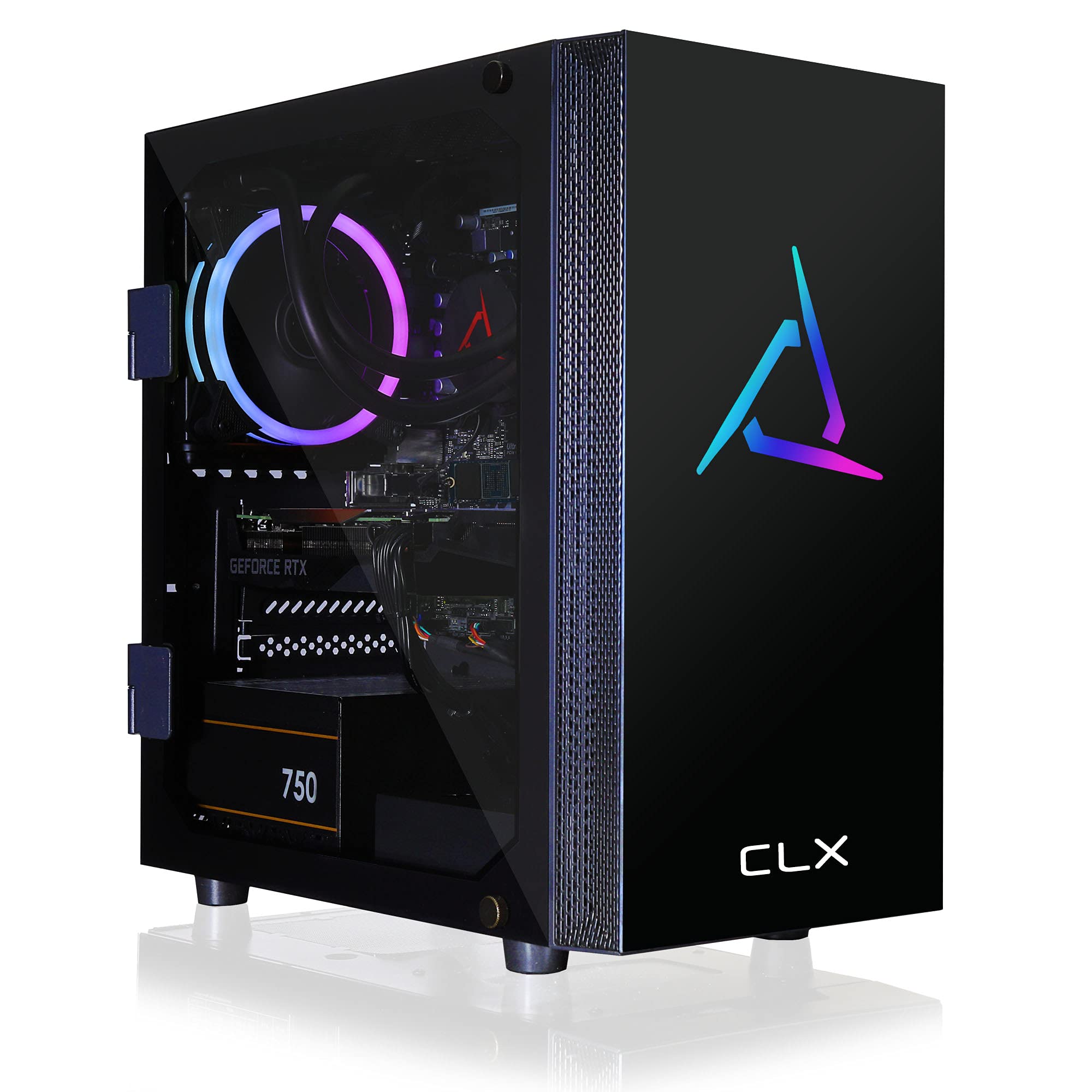 CLX Set Gaming Desktop - Liquid Cooled Intel Core i5 10600KF 4.1GHz 6-Core Processor, 16GB DDR4 Memo