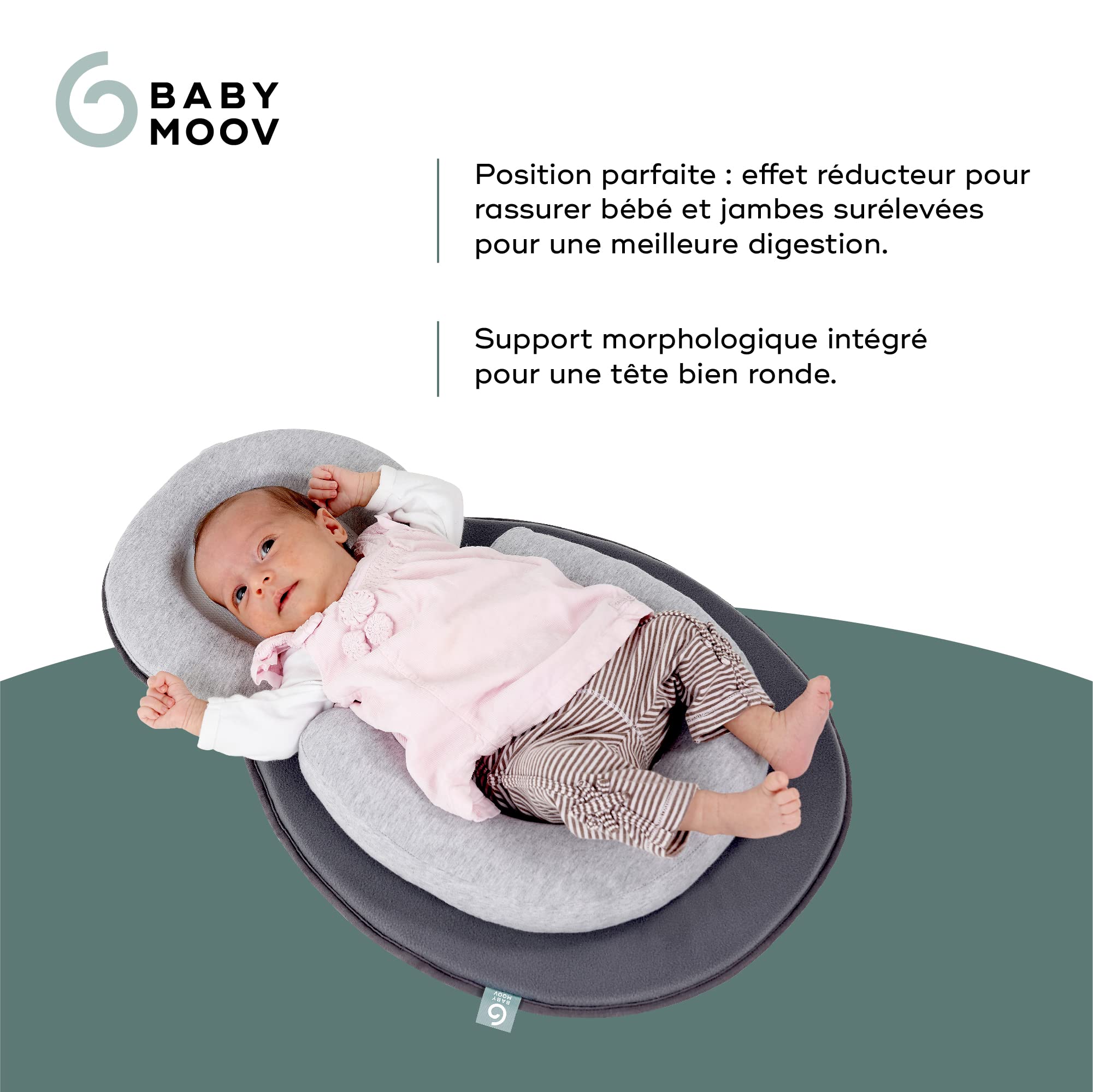 Babymoov Cosydream Original Smokey Support Morphologique, Réducteur Nouveau-Né