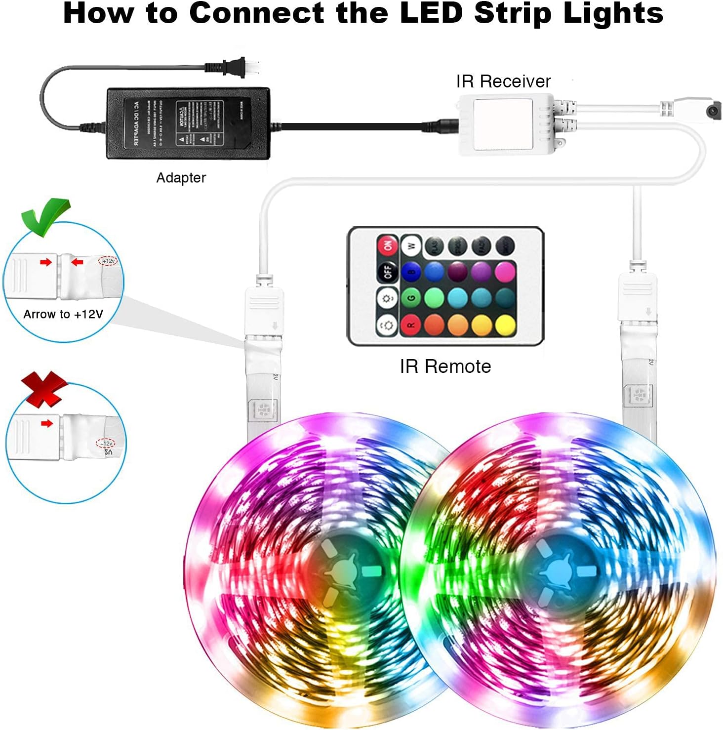 DAYBETTER 100ft WiFi Smart Led Lights Strip with Tuya App Control for Bedroom Decoration Work with Alexa and Google Assistant(2 Rolls of 50ft) : Tools & Home Improvement