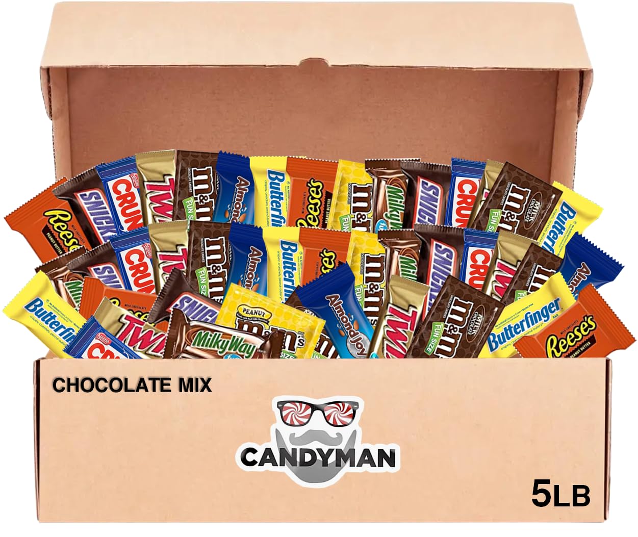 Buy CANDYMANMega Chocolate Lovers' Variety Pack (5 LBS) Bundle with