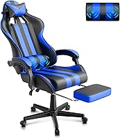 Vista 14 de Ferghana - Silla ergonómica de juego Miami Blue para adultos y adolescentes