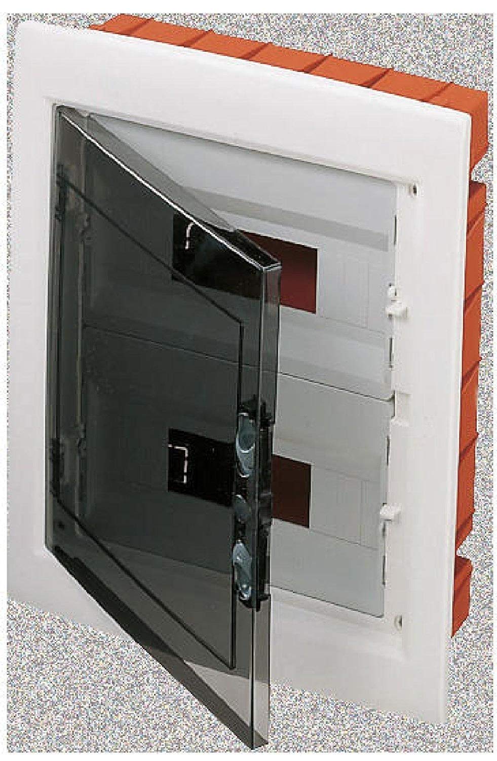 Gewiss - Gw40606 scatola elettrica - quadro elettrico (arancione, trasparente, bianco, 330 millimetri, 420 mm, 85 mm)