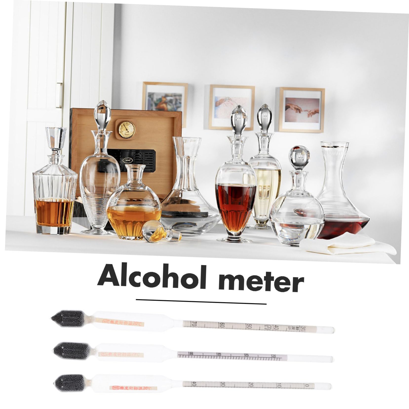 6stücke Teiliges Hydrometer Zuckeranalyse Präzise Messung Für Wein Und Bier -wert Von Robust Und Einfach Zu Bedienen