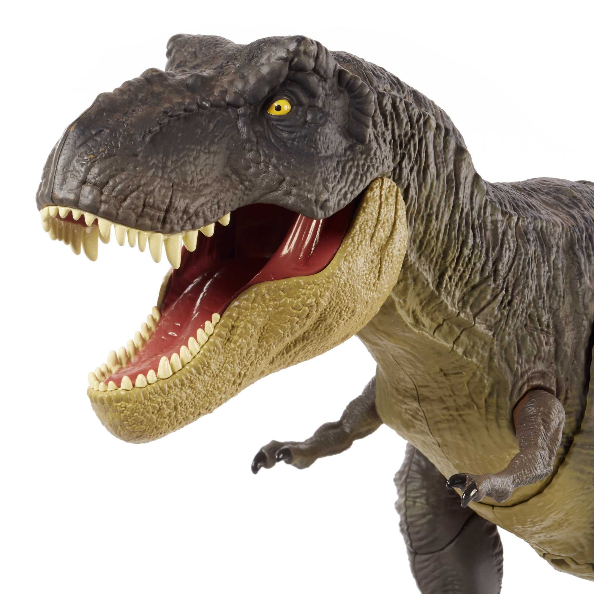 Jurassic World - T-Rex Passi Letali, Dinosauro Snodato con Movimenti Dirompenti e Decorazioni Realistiche, Ispirato alla Serie JW Camp Cretaceous, Giocattolo per Bambini, 4+ Anni, GYW84