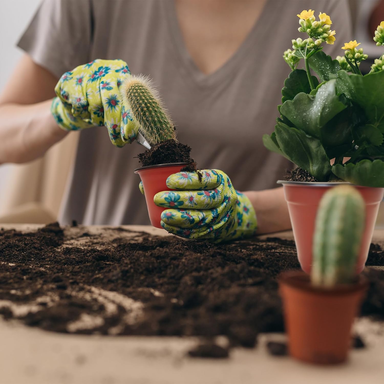 100 Packs 8" Plant Nursery Pots Plastic Seedling Starter pot Flower Planter Container Seed Grow Pot with Drainage Hole for Indoor Outdoor Garden Suitable for Succulent Seedling Cutting Transplanting