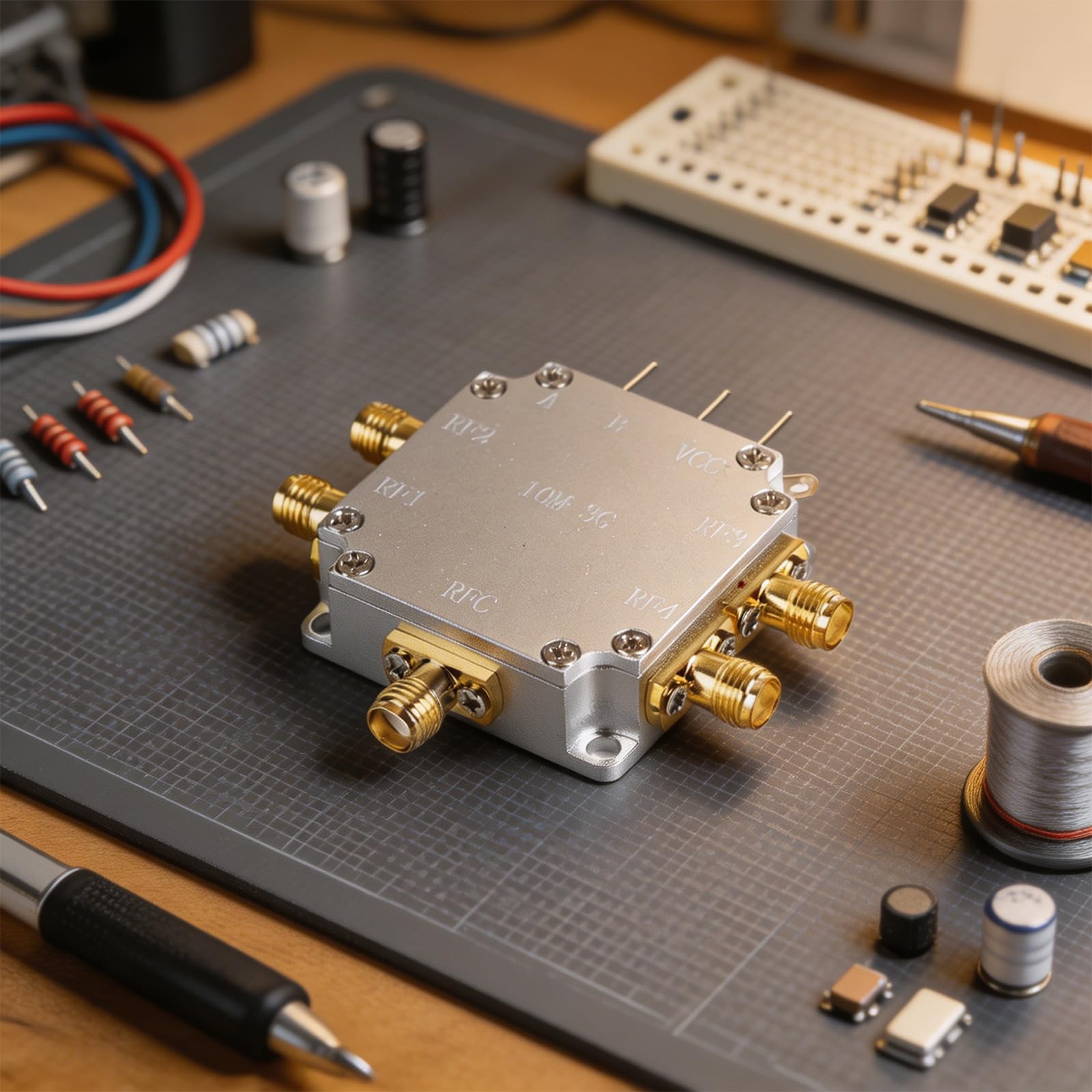 Séparateur de matériel de communication avec interfaces SMA, répartiteur de puissance 1 à 4, module 50 Ohm, 10 MHz à 3 GHz, entrée 1 W pour projets de routage de laboratoire