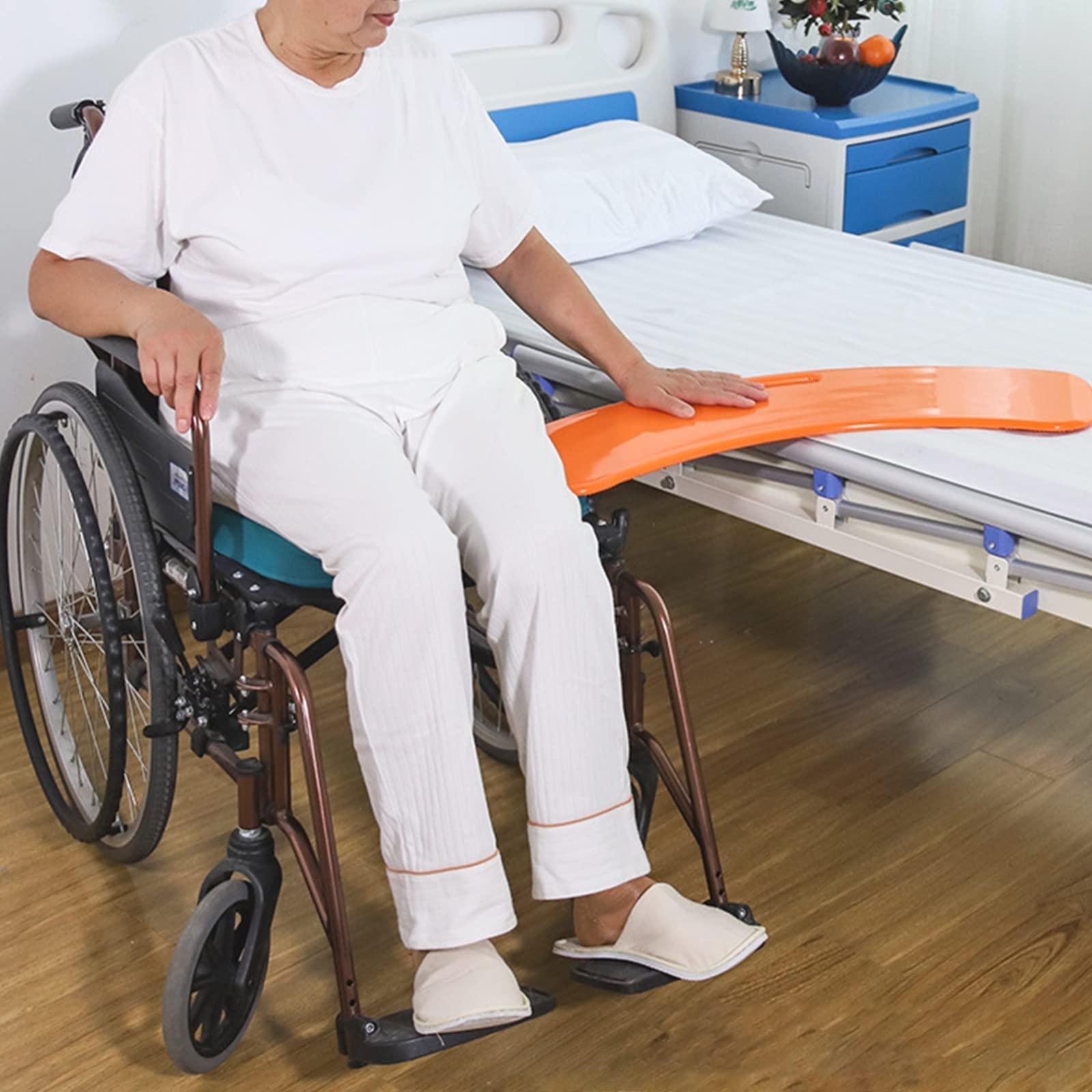 Tavola Curva For Trasferimento Su Sedia A Rotelle, Realizzata In Materiale ABS, Sicura E Stabile Con Elevata Capacità Di Carico For L'assistenza Al Trasferimento Del Paziente