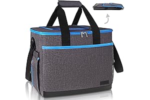 Collapsible Cooler Bag Insulated, Large Soft Sided Leakproof Cooler Bag
