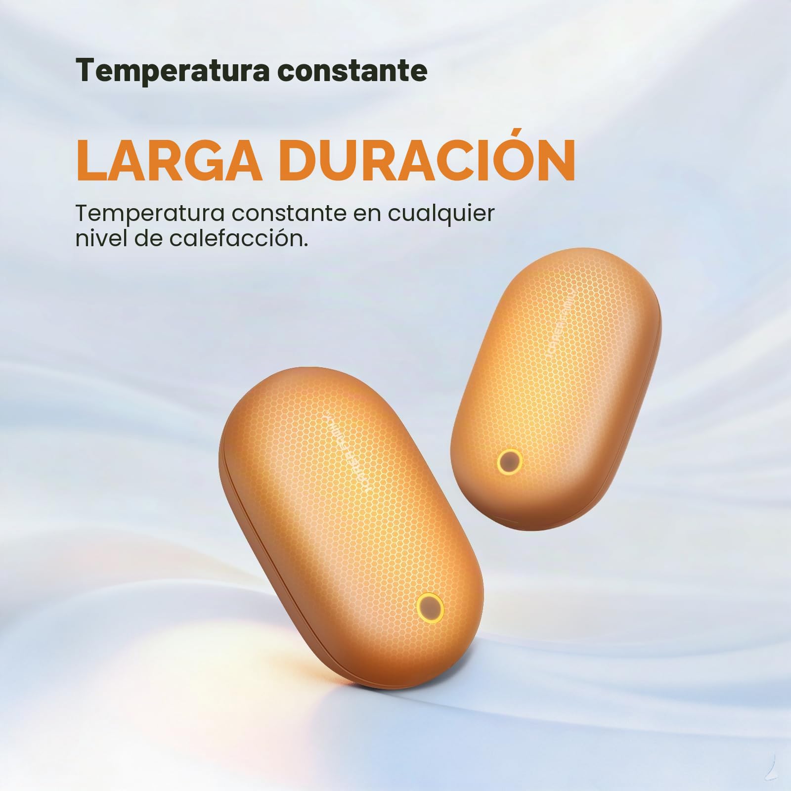 Pack 2 calienta-Manos eléctricos – magnéticos Desmontables, Calentamiento rápido, Recargables por USB con cordón, Compacto para niños, esquí y Exterior en Invierno