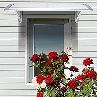 Vista 6 de Toldo para ventana, toldo moderno de policarbonato para puerta delantera, toldo para patio, cubierta para puerta de ventana, para lluvia, nieve