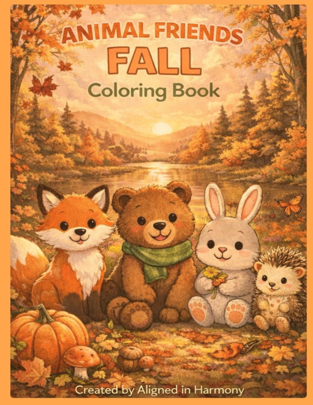 Animal Friends Coloring Book: Fall Edition (ANIMAL FRIENDS SEASONS SERIES)