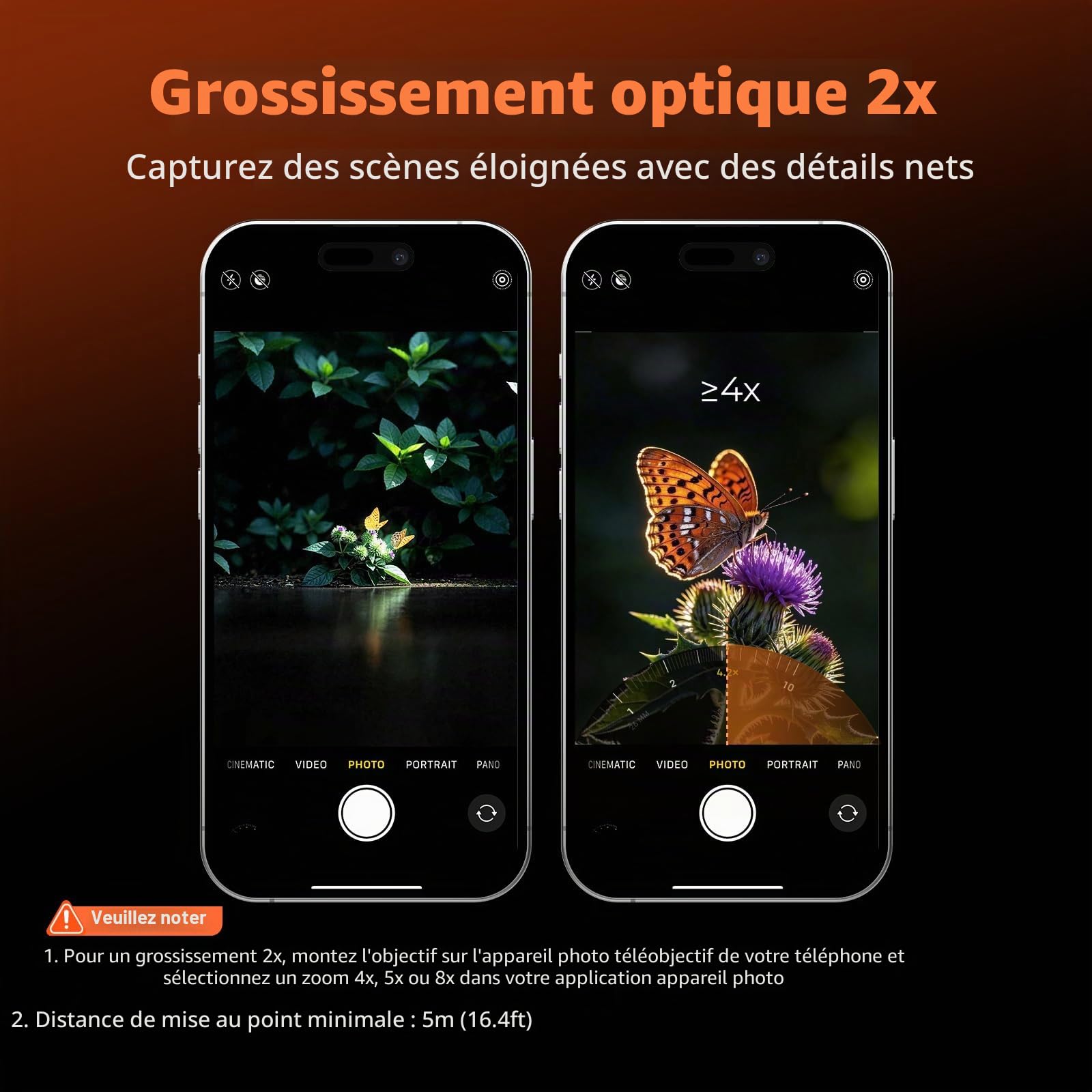SmallRig Lot de 2 téléobjectifs et objectifs macro pour iPhone 17/16/15 Pro