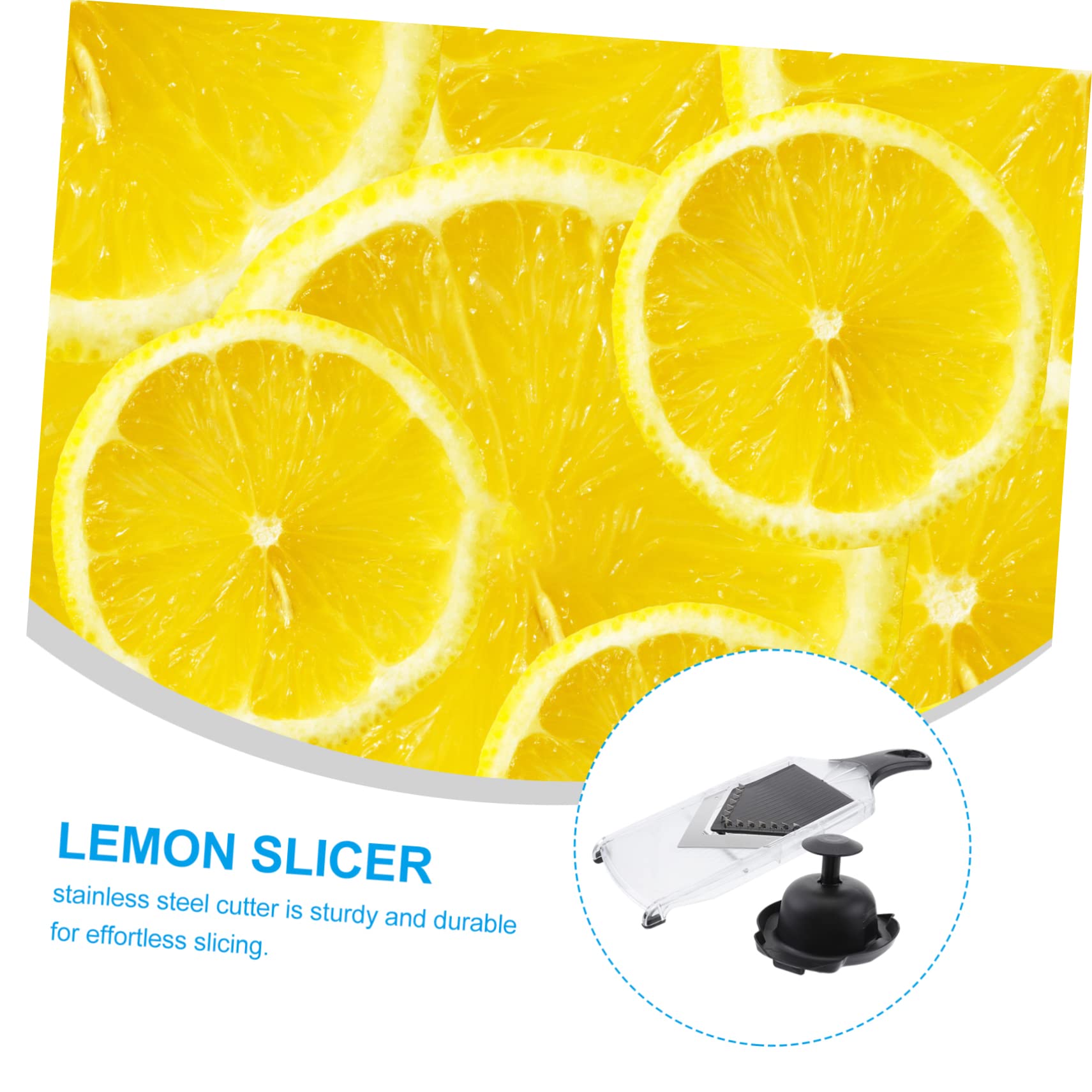 Coupe-citron Trancheuse à Fruits en V, Acier Inoxydable Abs Pp