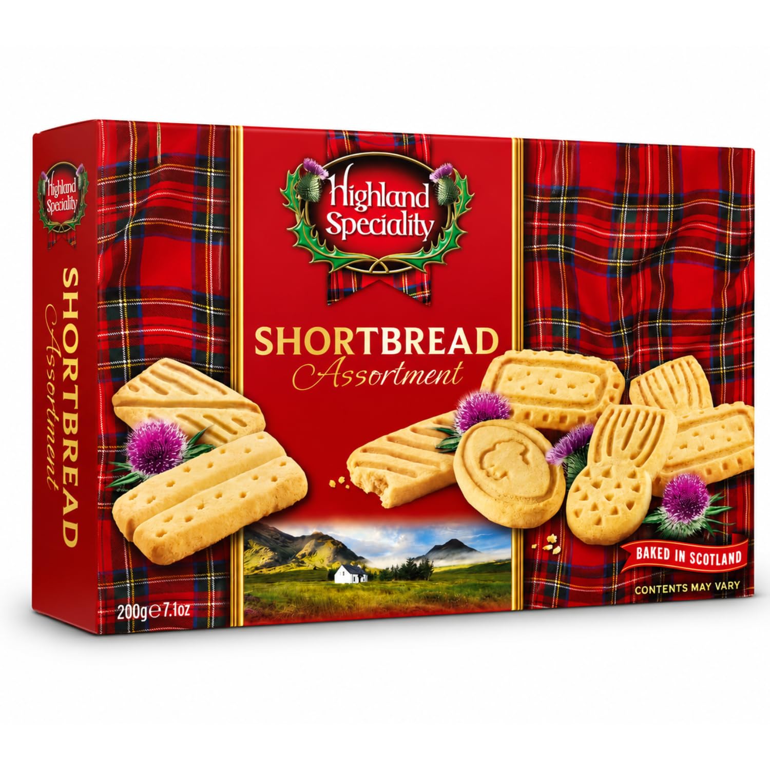 HIGHLAND SPECIALITY - Scottish Shortbread Assortment Biscuits (200g) By COUGAR | Traditional All Butter Assorted Cookies & Fingers | Crispy Tea Time Bakery Biscuits | Premium Baked Snack Gift Pack For Family Sharing – (Imported-Scotland)-image-9
