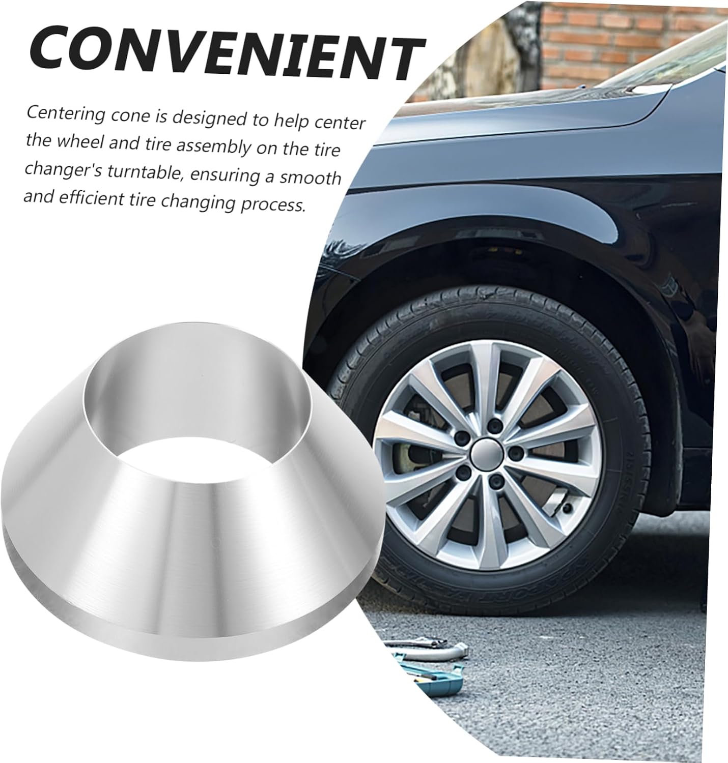 Manual Tire Changer Centering Cone Aluminum Tire Mounting Tool for Car Truck SUV