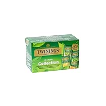 Twinings, Green Tea Collection, Selezione di Quattro Varietà di Tè Verde, Ricette Originali con Ingredienti Naturali, Infusi e Tisane, 8 Confezioni Convenienza da 20 filtri (160 Filtri Totali)