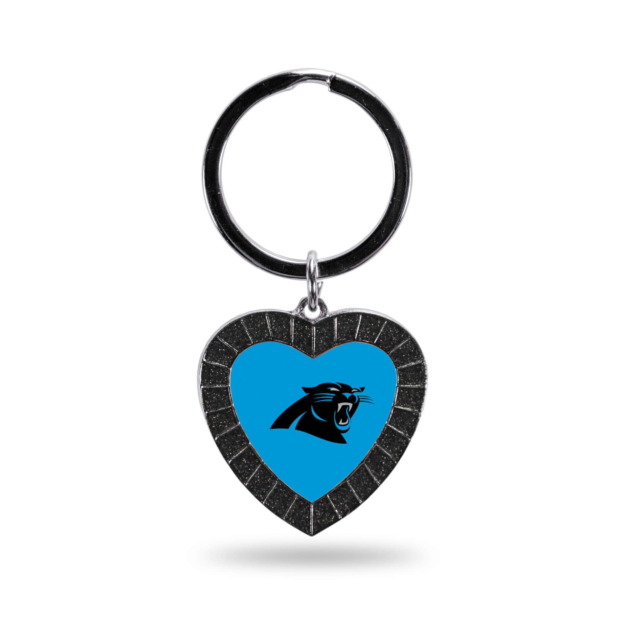 Rico Industries NFL Football Rhinestone Heart Keychain - Great Accessory
