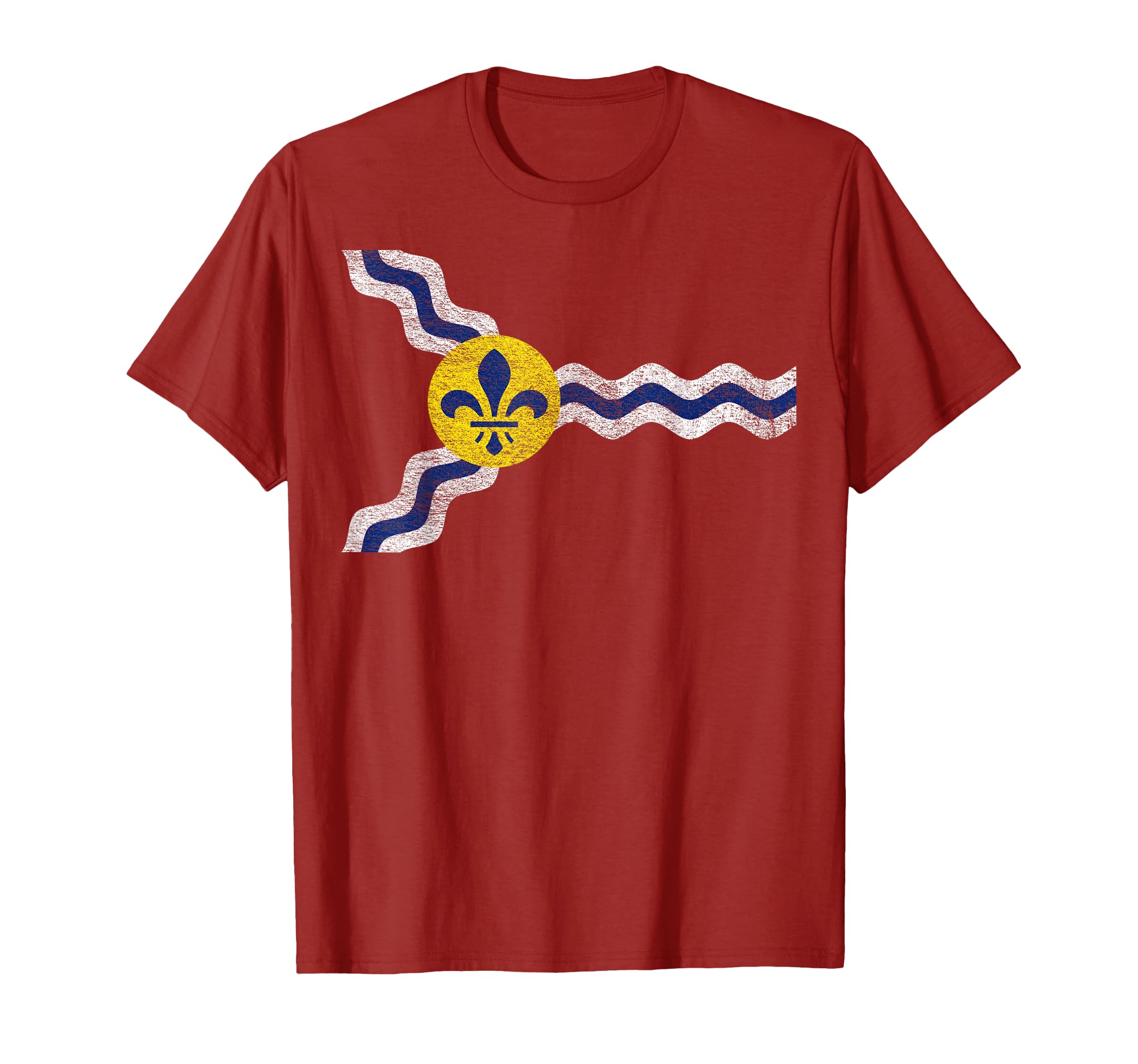 St. Louis Missouri Fleur de Lis Flag T-Shirt