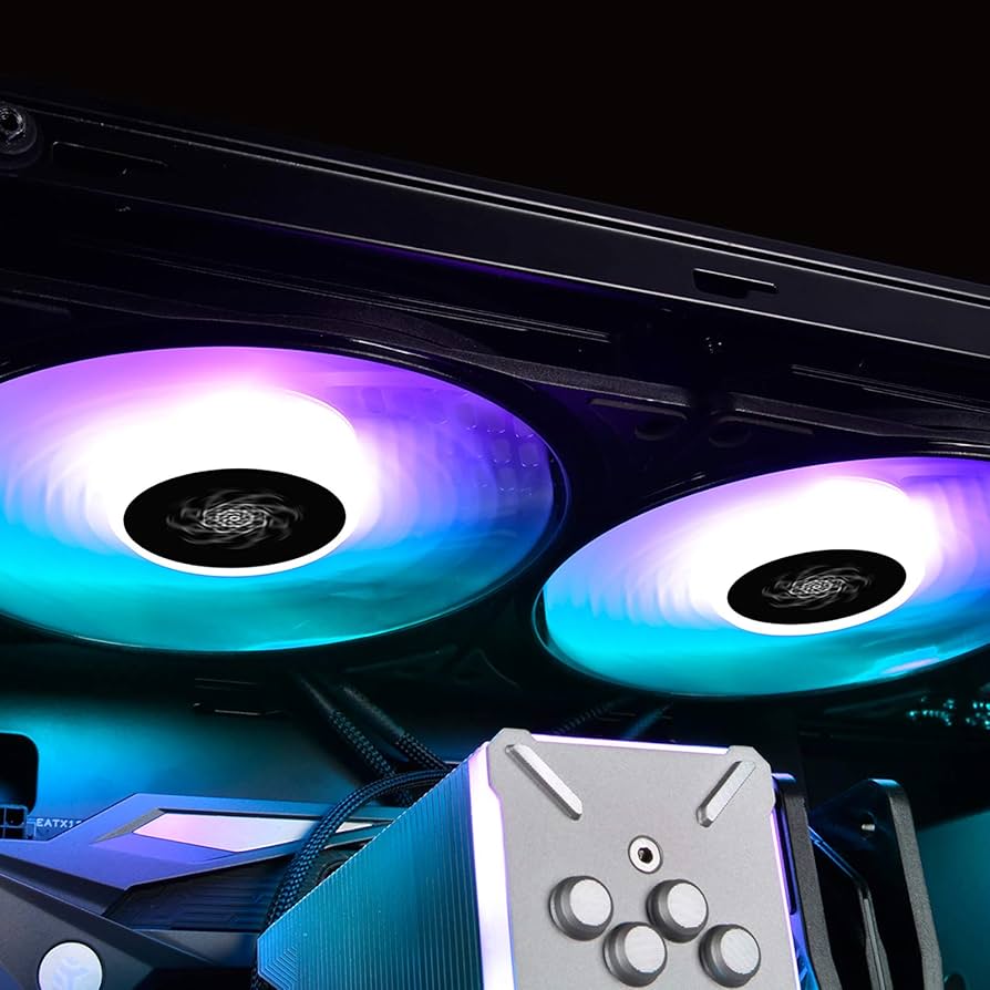 Amazon.com: DeepCool CF140 2in1 PC Fans 2 Packs 140mm 1200RPM PWM Case Fans ARGB Aura SYNC 64.13CFM Computer Cooling Fans Quiet Under 24dB(A) High Performance for ATX/MATX PC Cases : Electronics